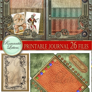 Vintage Circus Printable Junk Journal Kit. Digital Printable Pages ...