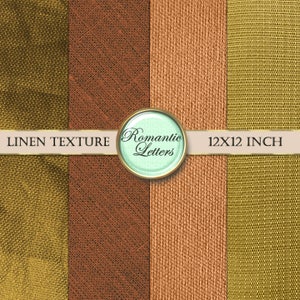 Peut inclure: Quatre &eacute;chantillons de tissu en lin de 30,5 x 30,5 cm dans des tons de vert, marron et orange. Les &eacute;chantillons sont &eacute;tiquet&eacute;s "Linen Texture" et "Romantic Letters".