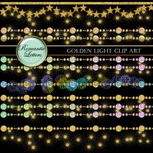Golden fairy light Digital Border diamond clip art digital Scrapbook gold diamond clip art diamond disco party light Sparkling overlay light