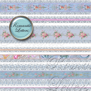 Digital scrapbook Shabby chic digital printable scrapbook border shabby chic wedding scrapbook digital clip art border gold clip art rose