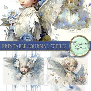 Printable Junk Journal Kit Angels Printable Scrapbook Paper Printable ...