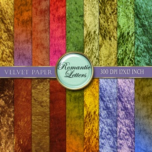 Digital scrapbook paper pack Velvet texture digital  backdrop textured background paper Velvet fabric digital  background photo backdrop