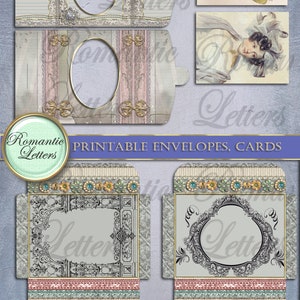 Printable Vintage Envelopes Printable Photography Cards Printable Card ...
