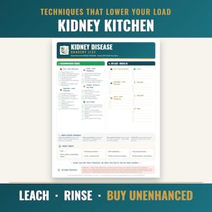 Close-up of the renal kitchen techniques including the leached potato method