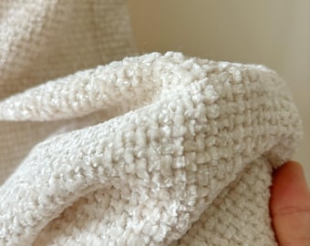Zachte chenille-gordijnen met textuur,crème neutrale gordijnen,gezellige boerderijraampanelen,dikke geweven gordijnen,minimalistische ivoor gordijnpanelen,