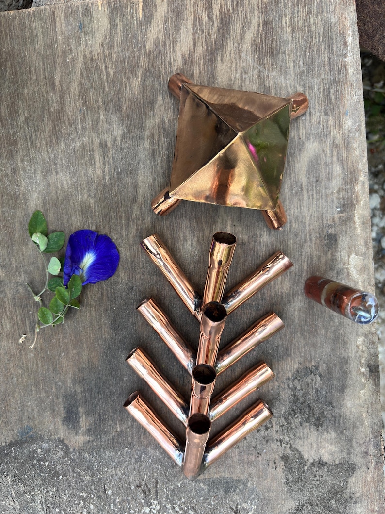 12mm Copper Giza Pyramid Connector Kit – Handmade Sacred Geometry ...