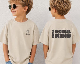 Camiseta personalizada para o primeiro dia de aula de 2026 com nome | Camiseta para o primeiro dia de aula | Roupa para o primeiro dia de aula | Presente para a volta às aulas | Meninas e meninos | Escola