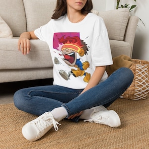 Retro Laser Visor Cartoon Shirt, Funny Mutant Style Tee, Comic Inspired Graphic T-Shirt, Gamer Nerd Gift, Vintage Cartoon Fan Shirt