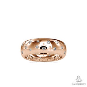 Anello Galaxy con diamanti incastonati a filo