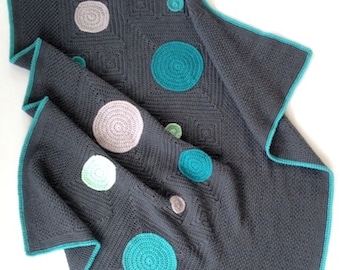 Squircles Crochet Blanket PDF pattern