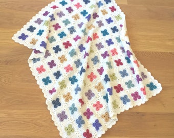 UK Terms - Fleur Crochet Blanket pattern