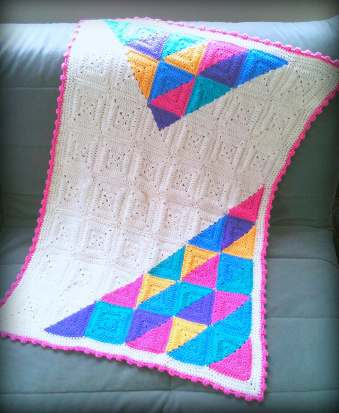Crochet Blanket Pattern With Bonus 'design Your Own' Etsy