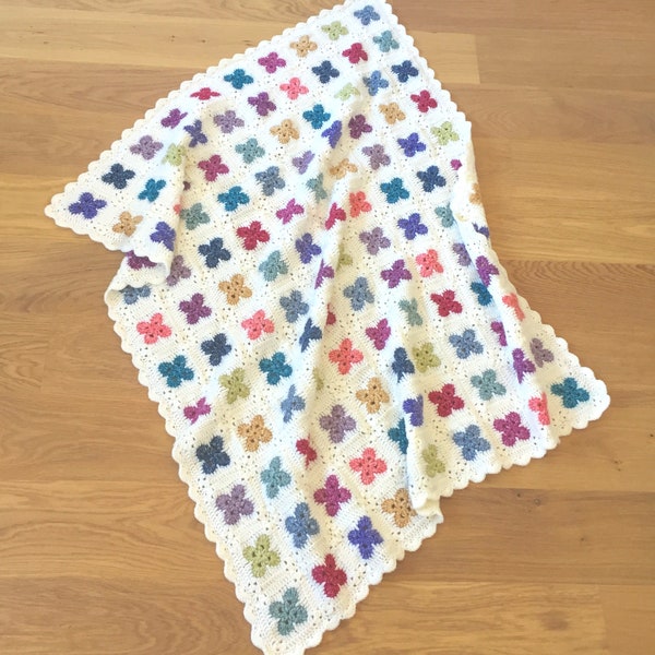 US Terms - Fleur Crochet Blanket pattern -