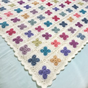 US Terms Fleur Crochet Blanket pattern image 2