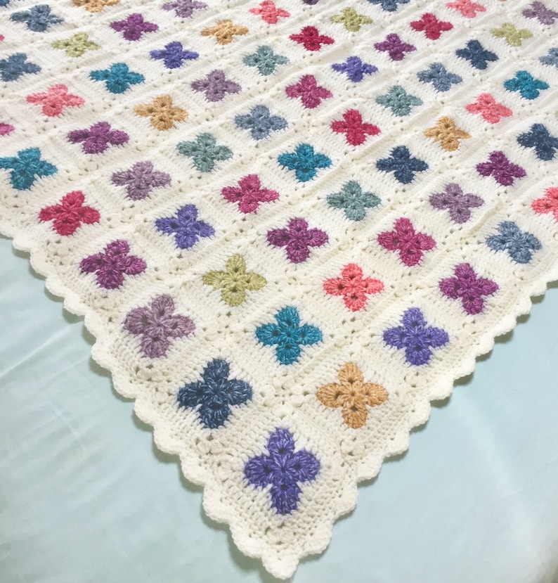 US Terms Fleur Crochet Blanket pattern image 2