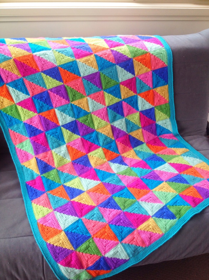 Crochet Blanket Pattern With Bonus 'design Your Own' Etsy Australia