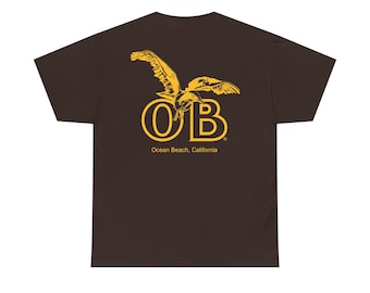 Ocean Beach Tee with OB Logo Padres Brown and Gold T-Shirt