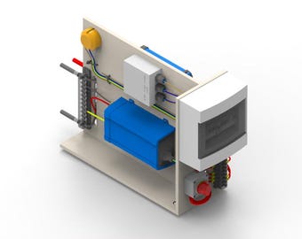 Schaltplan Bauplan Elektrik Schaltschrank Camper