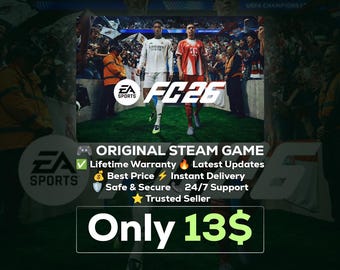 FC 26 PC | Steam Offline Access | Football Simulation Game | Instant Digital Delivery