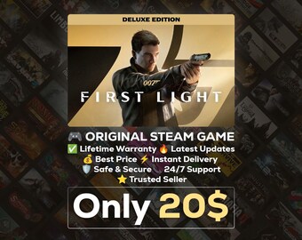 007 First Light Deluxe Edition PC | Steam Offline Access | Spy Action Adventure Game | Global Digital Delivery