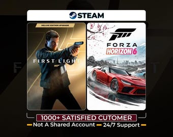 007 First Light Deluxe Edition + FREE Forza Horizon 6 | Steam Offline PC Games Bundle | Instant Delivery