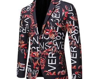 Blazer masculino slim fit estilo designer