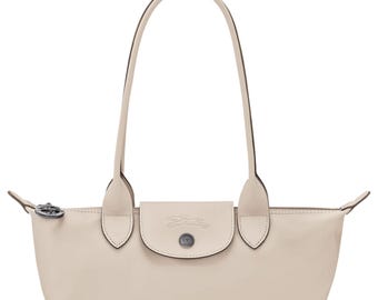Bolsa de ombro Longchamp Le Pliage Xtra M em couro marfim