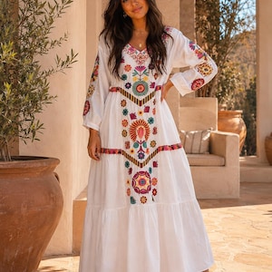 embroidered tiered midi dress in cottage garden Madewell Plus Embroidered Puff-Sleeve Midi Dress Cottage Garden size 3X NWT  U2
