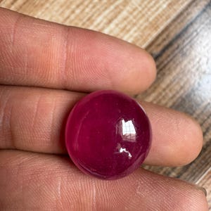 Round shape natural Bangkok ruby 19.30×8 mm