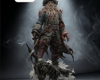 Pirates of the Caribbean – Davy Jones | Abyssal Dominion STL Statue | 3D Print Model | Digital STL File