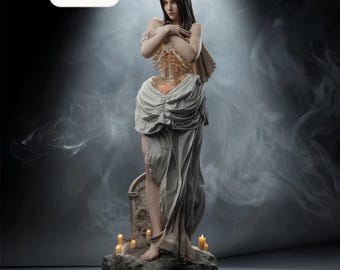 Dark Fantasy – Undead Bride | Dominion STL Statue | 3D Print Model | Digital STL File