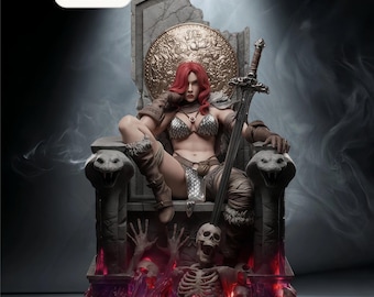 Marvel – Red Sonja | Dominion STL Statue | 3D Print Model | Digital STL File