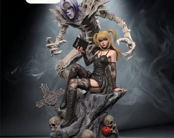 Gothic Idol Detective | Dark Fashion Anime Girl Figure | STL 3D PRINT Files