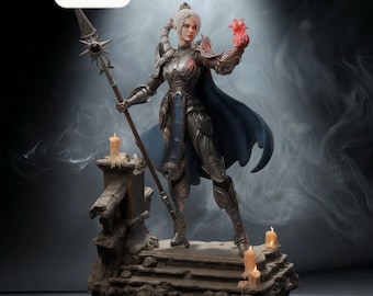 Baldur’s Gate 3 – Shadowheart | Dominion STL Statue | 3D Print Model | Digital STL File