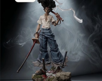 Afro Samurai – Afro | Vengeance Dominion STL Statue | 3D Print Model | Digital STL File