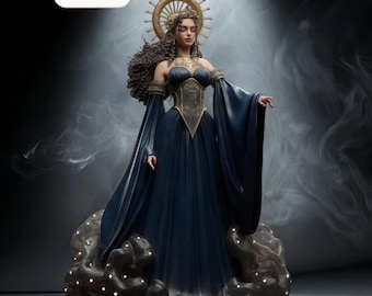 Nyx Goddess | Dominion STL Statue | 3D Print Model | Digital STL File