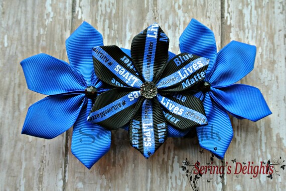 thin blue line dog harness