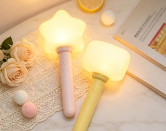 Barra luminosa LED recargable, luz nocturna portátil Star Toast, lámpara de mesita de noche portátil