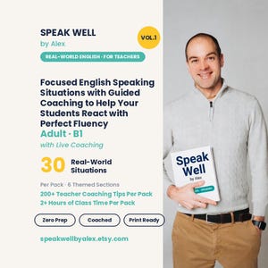 Vol 1 RWE Adult B1 - ESL Adult Real World English Speaking Situations 30 Authentic Scenarios B1 Intermediate
