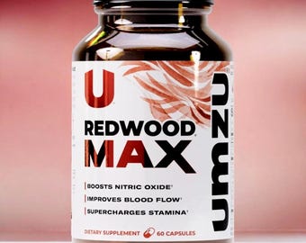 UMZU Redwood Blood Flow Nitric Oxide Supplement for Men & Women - 180 Capsules