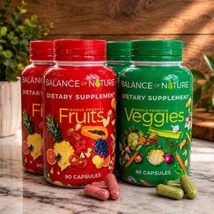 2 pack, 90 fruits and 90veggies whole food supplement superfood image 1