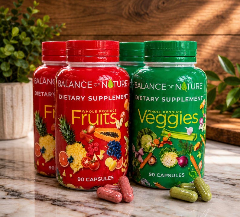 2 pack, 90 fruits and 90veggies whole food supplement superfood image 1