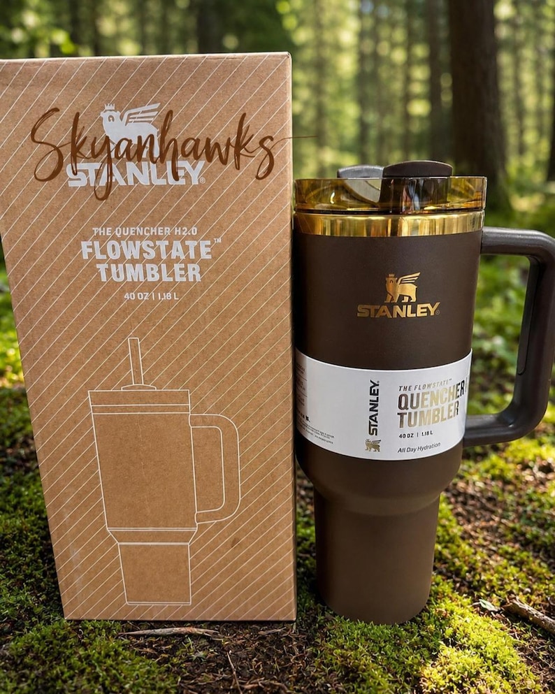 Stanley Chocolate Gold Quencher 40oz Tumbler Flowstate H2.0 Factory Sealed image 1