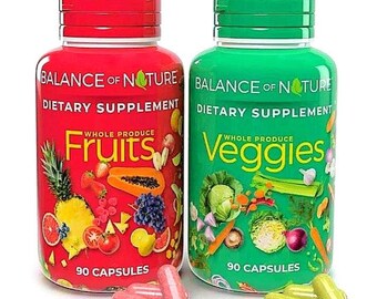 2 pack, 90 fruits and 90veggies whole food supplement superfood