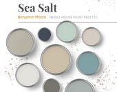 Sea Salt Color Palette | Benjamin Moore 9 Coordinated Paint Colors | Whole Home Color System