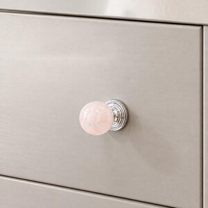 Crystal Round Cabinet Knob: Drawer Wardrobe Handle