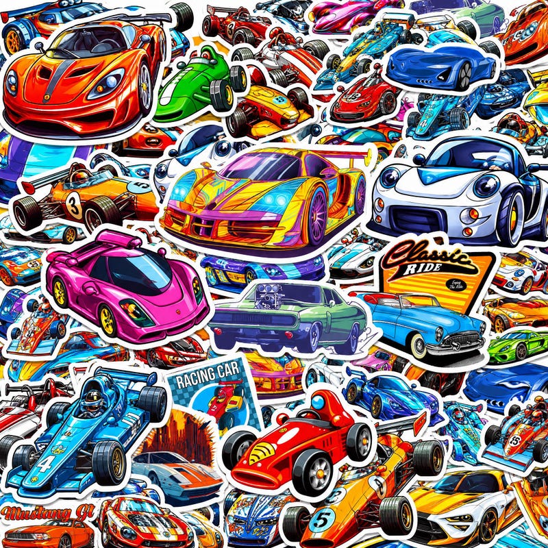 Boys Racing Stickers - Etsy