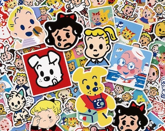 60PCS Vintage Comic Sticker Pack, Vintage Stickers, Comic Stickers, Funny Stickers, Kawaii Stickers for Journals, Scrapbooks, Kids Gift Set