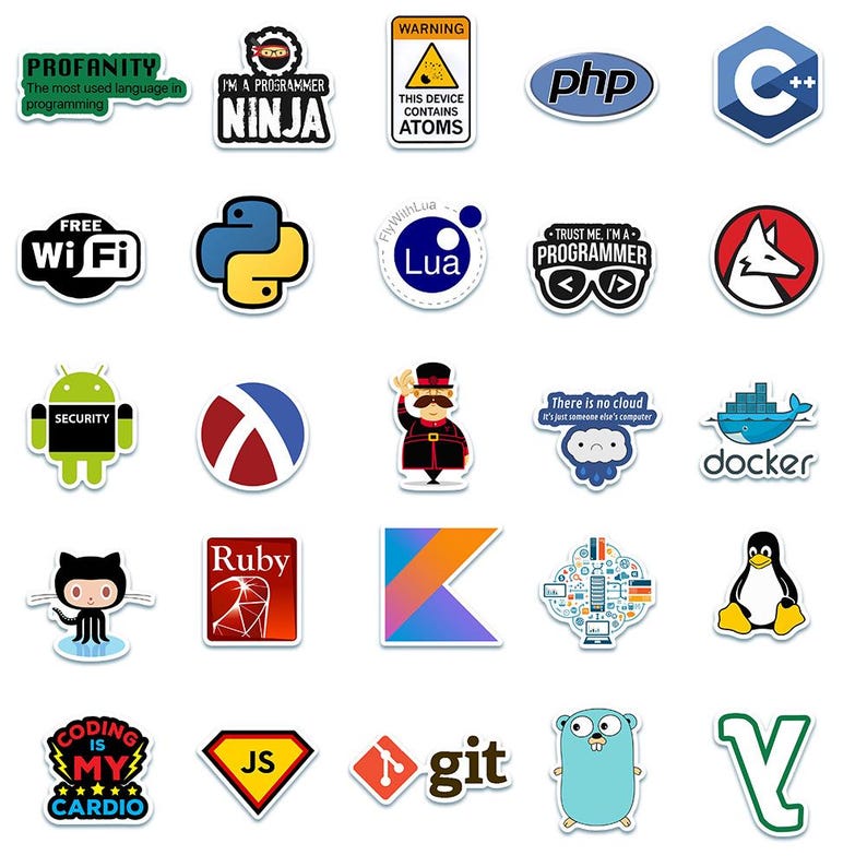 50PCS Programming Java Sticker Pack, Coding Stickers, Developer Laptop Stickers for Notebooks, Computers, Journals, Tech Fans image 3