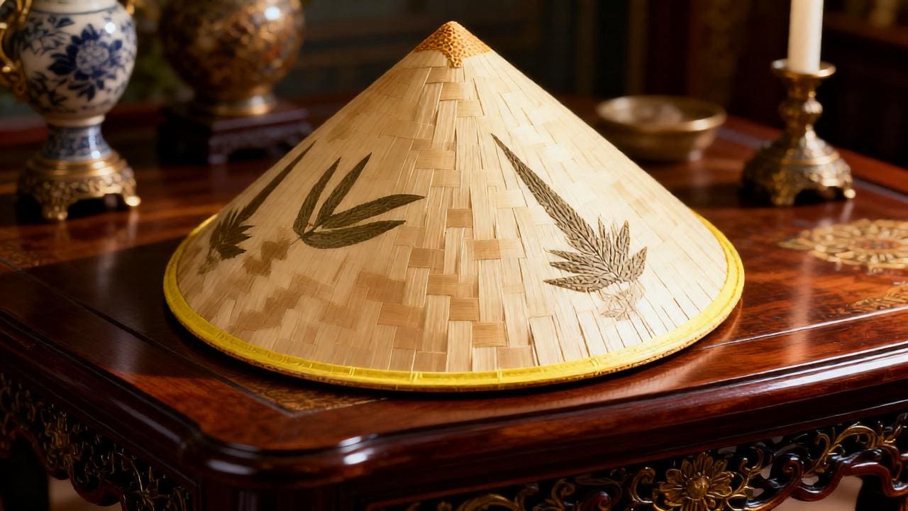 1/1 handmade Conical hat shine in your own shade. Amazon.com: Handmade Bamboo Hat Sun Hat – Traditional Asian  main image 3